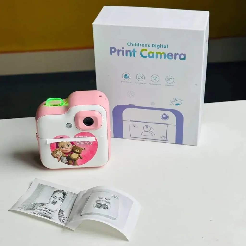 Instant Print Digital Kids Camera Printer – Masha Version